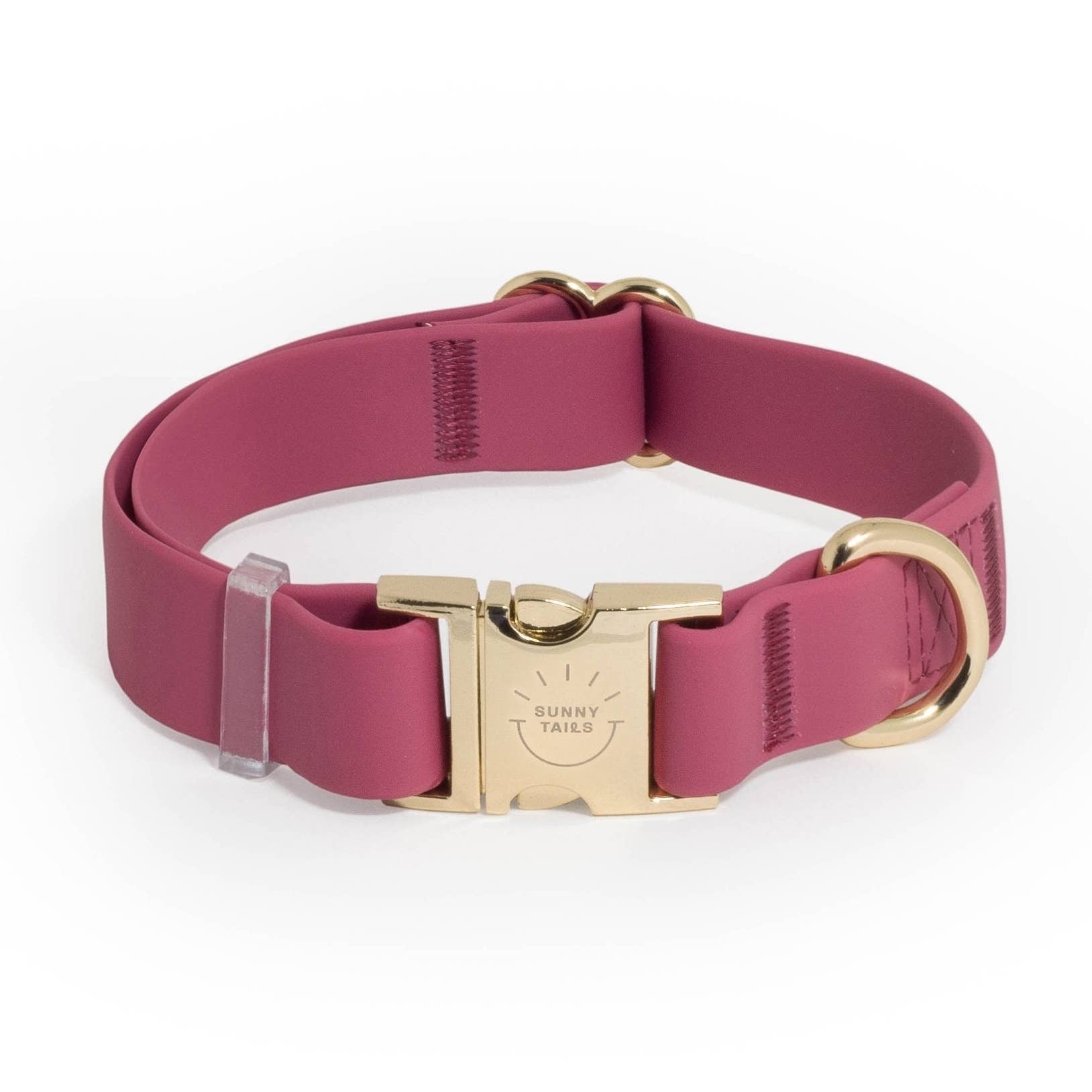 Mulberry Burgundy Waterproof Dog Collar